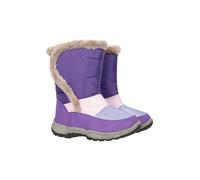 Mountain Warehouse Caribou Kinder-Schneestiefel mit Kunstfell-Einfassung Flieder Kinder-Schuhgröße 35 DE