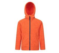 Mountain Warehouse Childrens/Kids Snowdonia Microfleece Full Zip Hoodie (Orange) 5-6A / 110-116cm