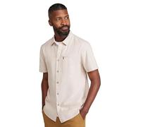 Mountain Warehouse Coconut Slub Texture Short-Sleeved Shirt - Leichtes Baumwoll-T-Shirt mit Tasche, Casual Wear - Frühling Sommer, Urlaub & Reisen Beige (Slub Textur) Medium