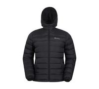 Mountain Warehouse Herren Seasons gesteppte Jacke mit Kunstfellfutter (Schwarz) 3XL