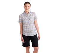 Mountain Warehouse Holiday Baumwollhemd für Damen - Kurzärmliges Oberteil für Damen, Freizeithemd, leichtes Herbst Winterhemd, atmungsaktive Bluse - Für Reisen, Wandern Hell-Khaki Damengröße EU 42