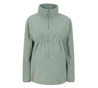 Mountain Warehouse Kuschelige Umstandsjacke aus Sherpa-Fleece mit halblangem Reißverschluss Khaki Damengröße EU 38