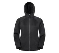 Mountain Warehouse - "Nevis" Hoodie mit durchgehendem Reißverschluss für Damen (Samtschwarz) EU 38 / UK 10