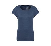 Mountain Warehouse Panna II Damen UV Lockeres T-Shirt - Entspannter Schnitt mit Iso-Cool-Material, Activewear - Ideal für Herbst, Herbst Winter, Laufen, Radfahren, Outdoor Marine Damengröße EU 42