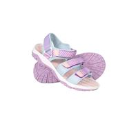 Mountain Warehouse Reef 3 Strap Kindersandalen - neoprengefütterte Strandschuhe, strapazierfähig, Klettverschluss, schnell trocknende Sommerschuhe - für den Strand Violett Kinder-Schuhgröße 35 DE