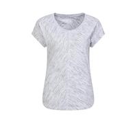 Mountain Warehouse Retreat Damen Slouch T-Shirt - Leichtes Damen-Sportoberteil, Hohe Feuchtigkeitsregulierung, einfache Passform - Laufen, Radfahren, Outdoor, Wandern Weiß 44