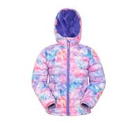 Mountain Warehouse Seasons Jungen Gefütterte Jacke - Gefütterte Isolierung Winterjacke, wasserdicht Kinderjacke, Taschen - Ideal für den täglichen Gebrauch Rosa (Gedruckt) Kinder 164 EU (13 Jahre)