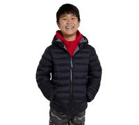 Mountain Warehouse Seasons Steppjacke für Kinder - Ultraleichte, warme, wasserdichte Steppjacke. Jungen & Mädchen Jacke mit Kapuze & Reißverschluss - Frühling, Sommer Schwarz Kinder 116 EU (5-6 Jahre)