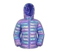 Mountain Warehouse Seasons Steppjacke für Kinder - Ultraleichte, warme, wasserdichte Steppjacke. Jungen & Mädchen Winterjacke mit Kapuze & Reißverschluss Multi Kinder 104 EU (3-4 Jahre)