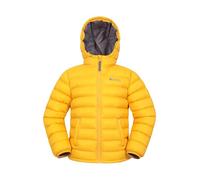Mountain Warehouse Seasons Steppjacke für Kinder - Ultraleichte, warme, wasserdichte Steppjacke. Jungen & Mädchen Jacke mit Kapuze & Reißverschluss - Frühling, Sommer Senf Kinder 104 EU (3-4 Jahre)