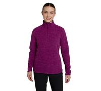Mountain Warehouse Snowdon Melange Fleece-Pullover Damen - dünner, Warmer Winter-Pullover aus Fleece für Damen zum Laufen, Wandern, Joggen und für Sport und Outdoor Traube Damengröße EU 42
