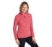 Mountain Warehouse Snowdon Melange Fleece-Pullover Damen - dünner, Warmer Winter-Pullover aus Fleece für Damen zum Laufen, Wandern, Joggen und für Sport und Outdoor Rot Damengröße EU 42
