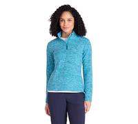 Mountain Warehouse Snowdon Melange Fleece-Pullover Damen - dünner, Warmer Winter-Pullover aus Fleece für Damen zum Laufen, Wandern, Joggen und für Sport und Outdoor Hell Aquamarin Damengröße EU 48