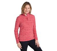 Mountain Warehouse Snowdon Melange Fleece-Pullover Damen - dünner, Warmer Winter-Pullover aus Fleece für Damen zum Laufen, Wandern, Joggen und für Sport und Outdoor Rot Damengröße EU 40