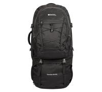 Mountain Warehouse Traveller Rucksack 80 L - Weicher Reiserucksack, Atmungsaktiver Tagesrucksack - Ideal für ganzjähriges Camping, Wandern, Draußen, Trekking Schwarz Einheitsgröße