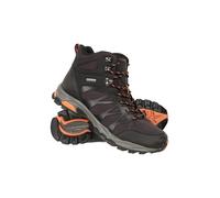 Mountain Warehouse Trekker II wasserdichte Herren-Softshell-Wanderstiefel - Phylon-Mittelsohle, Mesh-Futter, Gummi-Laufsohle, wattierte Zunge - ideal auf Reisen Schwarz Herren-Schuhgröße 46 EU