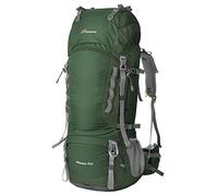Mountaintop Trekkingrucksack 80L Wanderrucksack Herren Damen Reiserucksack Großer Rucksack mit Regenschutz für Outdoor Reisen Camping Trekking (Dunkel Grün)