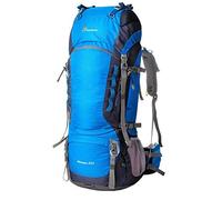 Mountaintop Trekkingrucksack 80L Wanderrucksack Herren Damen Reiserucksack Großer Rucksack mit Regenschutz für Outdoor Reisen Camping Trekking (Blau)