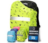 Movoja 55L Regenschutz Rucksack - Wasserdicht & Winddicht I Für Schulranzen & Rucksäcke I Regenschutz Schultaschen Regenhaube Schulranzen Tonister Regenhülle Wasserschutz Regenüberzug Backpack cover