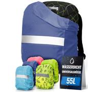 Movoja 55L Regenschutz Rucksack - Wasserdicht & Winddicht I Für Schulranzen & Rucksäcke I Regenschutz Schultaschen Regenhaube Schulranzen Tonister Regenhülle Wasserschutz Regenüberzug Backpack cover