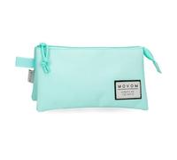 MOVOM Always on The Move Dreifach-Federmäppchen, blau, Dreifaches Federmäppchen