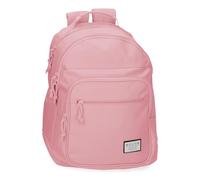MOVOM Always on The Move Schulrucksack mit Zwei Fächern, anpassbar an Trolley, Rosa, 32 x 42 x 15 cm, Polyester, 21,12 l, Rosa, Schulrucksack mit Zwei Fächern, anpassbar an den Trolley