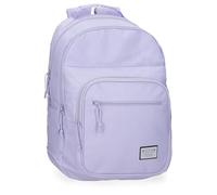MOVOM Always on The Move Schulrucksack mit zwei Fächern, anpassbar an Trolley, Violett, 32 x 44 x 15 cm, Polyester