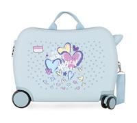 Movom Best Wishes Kinderkoffer Blau 50x38x20 cm Starr 1.8 kgs Seitenkombinationsverschluss ABS 1.8 kgs 34L Handgepäck