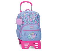 Movom Best Wishes Schulrucksack mit lila Auto 30x38x12 cm Polyester 13.7L