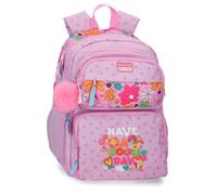 Movom Good Day Schulrucksack mit Doppelfach, Malve, 32 x 45 x 19 cm, Polyester, 27,4 l