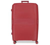 Movom Inari Koffer mittelgroß, Rot, 49 x 68 x 27 cm, starr, Polypropylen, Verschluss TSA 76L, 3,86 kg, 4 Doppelrollen, rot, Mittelgroßer Koffer
