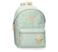 Joumma Star Wars Grogu Schulrucksack mit Trolley, Grün, 31 x 44 x 15 cm, Polyester, 20,46 l, grün, Schulrucksack mit Trolley