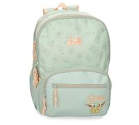 MOVOM Joumma Star Wars Grogu Schulrucksack, 38127T1 anpassbar an Trolley, Grün