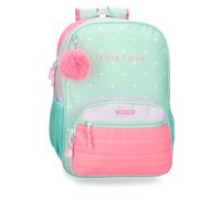 Movom La Vita è Bella Schulrucksack, anpassbar, grün, 31 x 42 x 13 cm, Polyester, 16,93 l, grün, Schulrucksack, anpassbar an Trolley