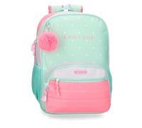 Movom La Vita è Bella Schulrucksack, Grün, 31 x 42 x 13 cm, Polyester, 16,93 l, grün, Schulrucksack