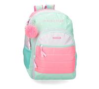 Movom La Vita è Bella Schulrucksack mit Trolley, Grün, 33 x 46 x 17 cm, Polyester, 25,81 l, grün, Schulrucksack mit Trolley
