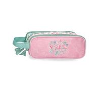 MOVOM My Little Garden Dreifach-Federmäppchen, Mehrfarbig, 22 x 10 x 9 cm, Polyester, bunt, Talla única, Dreifachmäppchen