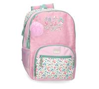 MOVOM My Little Garden Schulrucksack, mehrfarbig, 33 x 46 x 17 cm, Polyester, 24,68 l, bunt, Talla única, Schulrucksack