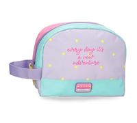 MOVOM New Adventure Kulturbeutel, Mehrfarbig, 20,5 x 16,5 x 6 cm, Polyester, 2,54 l, grün, Talla única, Kulturbeutel