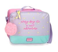 MOVOM New Adventure Messengertasche, Thermisch, Mehrfarbig, 20,5 x 16,5 x 6 cm, Polyester, 5,78 l, bunt, Talla única, Thermo-Lebensmitteltasche