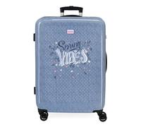 Movom Spring Vibes Mittelgroßer Koffer, blau, 46 x 65 x 23 cm, starres 3 kg -Seitenkombinationsschloss, ABS 3 kg 56L