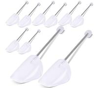 MOYKSRR 5 Paar Schuhstrecker Schuhformer, Schuhspanner aus Kunststoff, Praktische verstellbare Schuhspanner, Transparent, Schuhspanner für Herren, Schuhspanner mit Metall-Spiralfeder