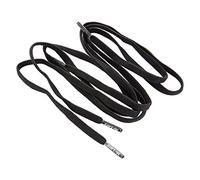 Mr. Lacy Flexies Schnürsenkel - flach - 6 mm breit - in verschiedenen Farben und Längen (90 cm, Black (Schwarz))