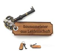 Mr. & Mrs. Panda anhänger für tasche Saunameister - Geschenk, schutzengel, Glücksbringer, Schlüssel, Schenken, Taschenanhänger, Abschluss, Gravur, Ausbildung