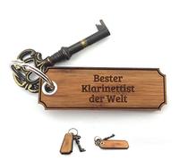 Mr. & Mrs. Panda anhänger tasche Klarinettist - Geschenk, Schenken, Glücksbringer, Diplom, für, Gravur, motiv schlüsselanhänger, Schlüssel, schutzengel, Beruf, Studium,