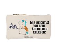 Mr. & Mrs. Panda Kulturbeutel Einhorn Bergsteiger Größe S Klein - Geschenk, Urlaub, Reisen, Unicorn, Federtasche, Schminktäschchen, Schlampermäppchen, Mäppchen, Schulmäppchen, Berge, Pouch