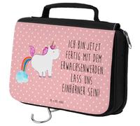 Mr. & Mrs. Panda Kulturbeutel Einhorn Pupsen - Geschenk, Waschtasche, Herren, Spaß, Kosmetiktasche, Organizer, Einhorn Deko, Unicorn, Einhörner,