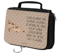 Mr. & Mrs. Panda Kulturbeutel Hund Marienkäfer - Geschenk, Schminktasche, Mischling, Kosmetiktasche, Waschtasche, Hunde, Zum Aufhängen,