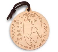Mr. & Mrs. Panda Mutter und Vater Schlüsselanhänger Pinguin Mama - Geschenk, Liebesgeschenk, Vatertag, Bruder, Papa, Valentinstag, Muttertag,