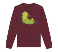 Mr. & Mrs. Panda Organic Pullover Avocado Schwangerschaft Größe XS - Geschenk, Vegan, Nachhaltiger, Cotton, Strickjacke, Bio-Rundhalspullover, Geburt, Liebe, Schwanger, Fair Trade